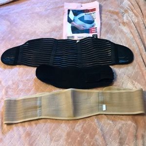 Two maternity support belts